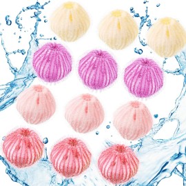 Blulu 12 Pieces Pet Hair Remover for Laundry Dryer Balls Reusable Washing Machine Hair Catcher Pet Dog Cat Catcher Lint Remover (Vivid Color)