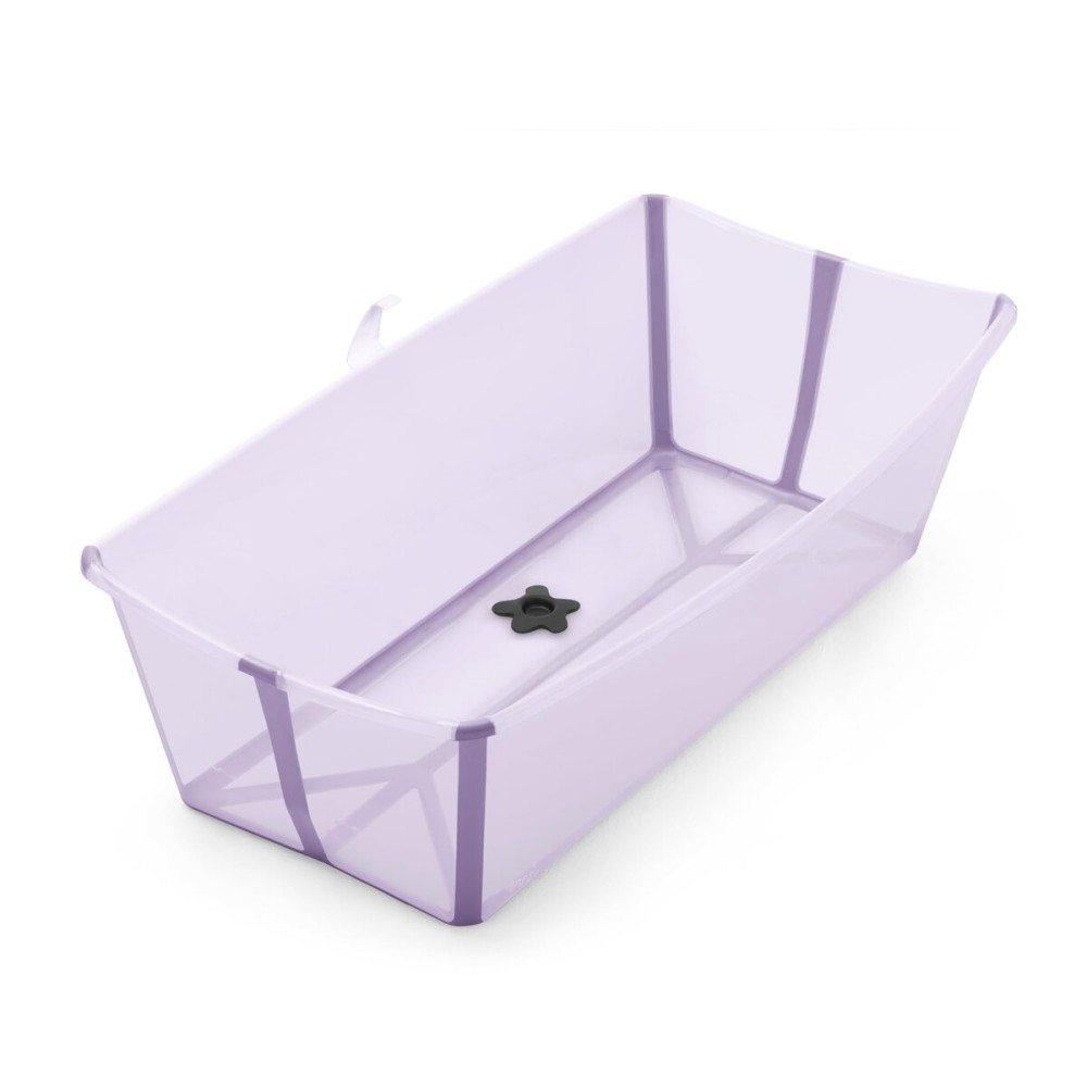 Stokke Flexi Bath X-Large, Lavender - 31.5 x 15.7 x 9.4 in - Best for Infants & Toddlers - Lightweight, Foldable & Easy to Store - Convenient to Use at Home or Traveling