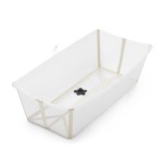 Stokke Flexi Bath X-Large, Sandy Beige - 31.5 x 15.7 x 9.4 in - Best for Infants & Toddlers - Lightweight, Foldable & Easy to Store - Convenient to Use at Home or Traveling