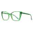 JFXQDR Blue Light Blocking Glasses for Women, Oversized Trendy Cat Eye Computer Gaming Glasses Anti Glare & UV Glare RF6204 (Basil Green Cateye Frame)