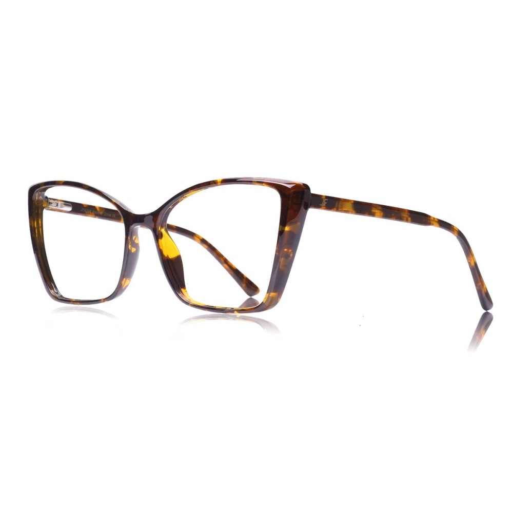 JFXQDR Blue Light Blocking Glasses for Women, Oversized Trendy Cat Eye Computer Gaming Glasses Anti Glare & UV Glare RF6204 (Coco Tortoise Cateye Frame)