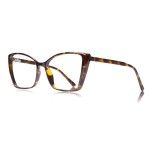 JFXQDR Blue Light Blocking Glasses for Women, Oversized Trendy Cat Eye Computer Gaming Glasses Anti Glare & UV Glare RF6204 (Coco Tortoise Cateye Frame)