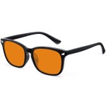 WINTOO Blue Light Glasses for Woman Men | 99% Blue Light Blocking Glasses | Computer Glassess | Night Driving | Gaming | TV Phone Screen Reader Square Frame | Anti Eyestrain & UV Glare Protection
