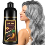 Onilyua Silver Hair Dye, Instant Hair Dye Shampoo 3 in 1, Hair Color Dye for Men Women, Easy to Use, Shampoo Para Canas Long Lasting Effect for All Hair Types 16.9 Fl Oz (Silver Gray)