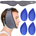 Hilph Face Ice Pack Wisdom Teeth Ice Pack Head Wrap with Washable Jaw Wrap and 4 Replacement Hot Cold Pack for Facial Oral Surgery, TMJ, Tooth Extraction, Dental Surgery, Tonsillectomy Recovery Grey