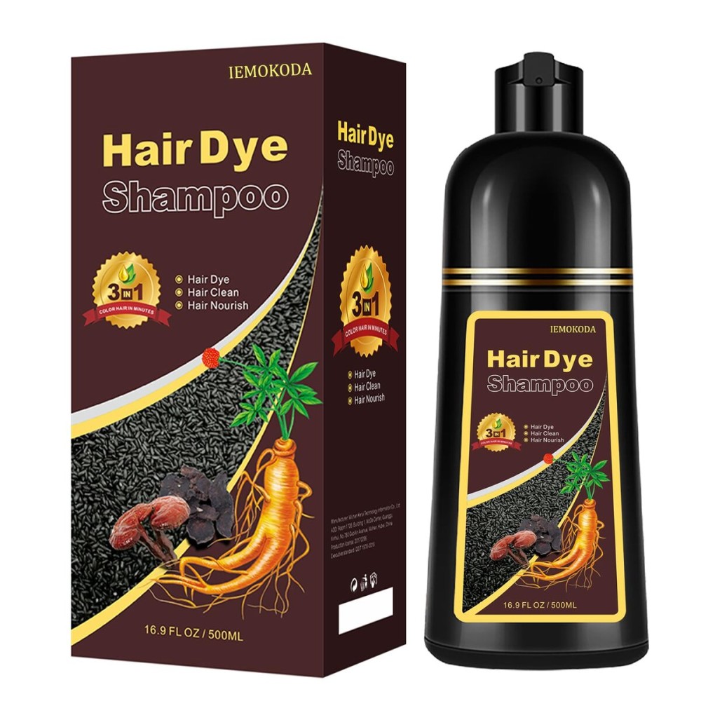 Onilyua Dark Coffee Hair Dye Shampoo, Hair Dye Shampoo 3 in 1, Brown Hair Dye for Men Women Colors in Minutes, 100% Gray Coverage for All Hair Types 16.9 Fl Oz (Dark Coffee)