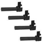 Yes4All Olympic Weight Plate Holder Attachment, Weight Plate Storage for Power Rack 2x2 Set of 4 - Fit 2 Inches Weight Plates