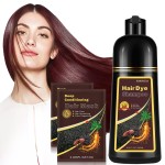 Cherry Brown Hair Dye Shampoo 3 in 1,Hair Color Shampoo Works in Minutes,Brown Hair Shampoo & Shampoo Para Pintar el Cabello