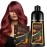 Fvquhvo Wine Red Hair Dye Shampoo 3 in 1 - 16.9 fl oz / 500 ml
