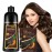 Dark Coffee Hair Dye Shampoo for Gray Coverage, Herbal Hair Color Shampoo Works in Minutes, Brown Hair Shampoo for All Hair Types, Lasting Shampoo Hair Dye