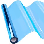 Vanhench Cellophane Wrap Paper for Gift Basket, Gift Wrapping Paper, 3Mil Thick 16 x 100\' Blue Cellophane Paper for Bouquet Flower Wrapping