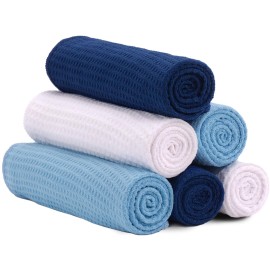 S&T INC. Microfiber Gym Towels, Yoga Towel for Home and Gym Bag, 16 Inch x 27 Inch, 6 Pack