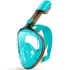 Greatever Full Face Snorkel Mask, Snorkeling Gear for Adults with Latest Dry Top Breathing System and Detachable Camera Mount, Snorkel Mask Adult, Snorkels Anti-Fog & Anti-Leak