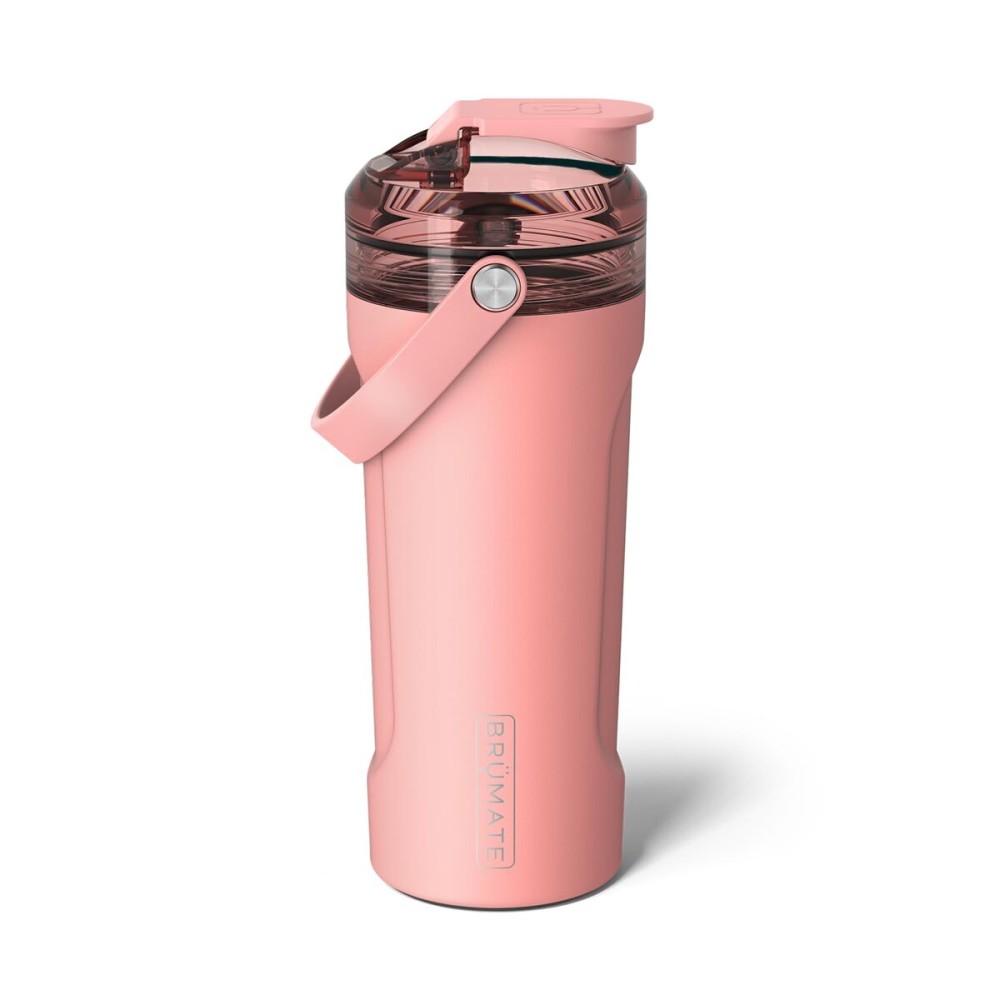 BrMate MultiShaker Blender Bottle | 100% Leakproof Insulated Stainless Steel Shaker Cup | Perfect Protein & Pre Workout Bottle for Gym | 26oz (Guava)