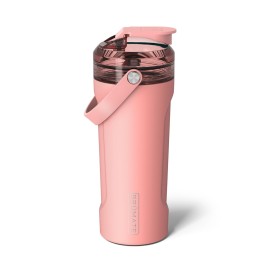 BrMate MultiShaker Blender Bottle | 100% Leakproof Insulated Stainless Steel Shaker Cup | Perfect Protein & Pre Workout Bottle for Gym | 26oz (Guava)