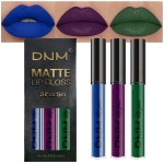 AMY\'S DIARY Blue Green Dark Purple Matte Plum Liquid Lipstick 3Pcs Sets,24-hour Lipstick Long Lasting Permanent L Magic Lipstick Waterproof Lip Stain 24 Smudge Waterproof for Women (Set21)