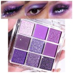 CAKAILA Purple and Pink Glitter Eyeshadow Palette Makeup,Lavender Mauve Light Pink Baked Eye Shadow Palette,Purple Makeup Pallet Long Lasting Waterproof Womens Eyeshadows