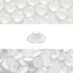 Novani 3000 Pieces Flatback Rhinestones Glass Round Gems Neon-White Crystals for Nail Art DIY Crafts Clothes Shoes,SS8,2.3-2.5mm