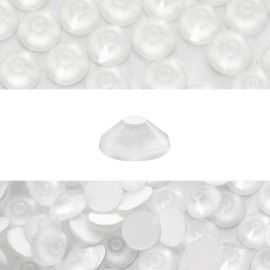 Novani 3000 Pieces Flatback Rhinestones Glass Round Gems Neon-White Crystals for Nail Art DIY Crafts Clothes Shoes,SS6,1.9-2.0mm