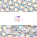 Novani 3000 Pieces Flatback Rhinestones Glass Round Gems F-White Crystals for Nail Art DIY Crafts Clothes Shoes,SS8,2.3-2.5mm