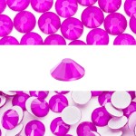 Novani 3000 Pieces Flatback Rhinestones Glass Round Gems Neon-Purple Crystals for Nail Art DIY Crafts Clothes Shoes,SS12,3.0-3.2mm