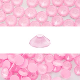 Novani 3000 Pieces Flatback Rhinestones Glass Round Gems Mocha Rose Crystals for Nail Art DIY Crafts Clothes Shoes,SS12,3.0-3.2mm