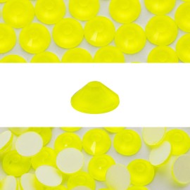 Novani 3000 Pieces Flatback Rhinestones Glass Round Gems Neon-Yellow Crystals for Nail Art DIY Crafts Clothes Shoes,SS10,2.7-2.9mm