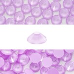 Novani 3000 Pieces Flatback Rhinestones Glass Round Gems Mocha Lt.Purple Crystals for Nail Art DIY Crafts Clothes Shoes,SS6,1.9-2.0mm