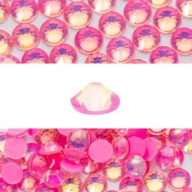 Novani 3000 Pieces Flatback Rhinestones Glass Round Gems F-Pink Crystals for Nail Art DIY Crafts Clothes Shoes,SS10,2.7-2.9mm
