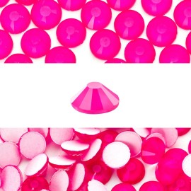 Novani 3000 Pieces Flatback Rhinestones Glass Round Gems Neon-Rose Crystals for Nail Art DIY Crafts Clothes Shoes,SS12,3.0-3.2mm