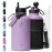 Topre 64 oz Insulated Water Bottle,Half Gallon Water Flask Stainless Steel Vacuum, Cold for 48 Hrs,BPA-Free & Leakproof -with Paracord Handle, Strap,Straw Spout Lids,Large Jug for Gym,Purple
