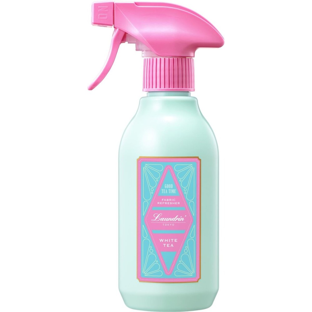 Laundrin Botanical Fabric Refresher Spray, Pet Odor Eliminator for Home, Room Essentials Fabric Spray for Mattress, Curtain, Sofa, Carpet, Furniture, & Bedding - 300ml, White Tea