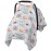 Metplus Muslin Carseat Cover for Babies,Breathable Infant Carseat Cover Lightweight Baby Carrier Cover for Girls Boys, Fit Spring Summer/Hot Days/Warm Weather