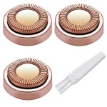 Facial Hair Remover Replacement Heads for Generation 1 Finishing Touch Flawless Facial Hair Removal Tool for Women,18K Gold-Plated Rose Gold 3 Count,First Generation by BECHY. (3 PCS Rose Gold)