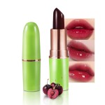 BINGBRUSH Aloe vera Color Changing Lipstick,Moisturizer Long Lasting Lip Care Magic Lip Gloss,Makeup Lipstick Set (1pc 04Cherry, A-1pc)
