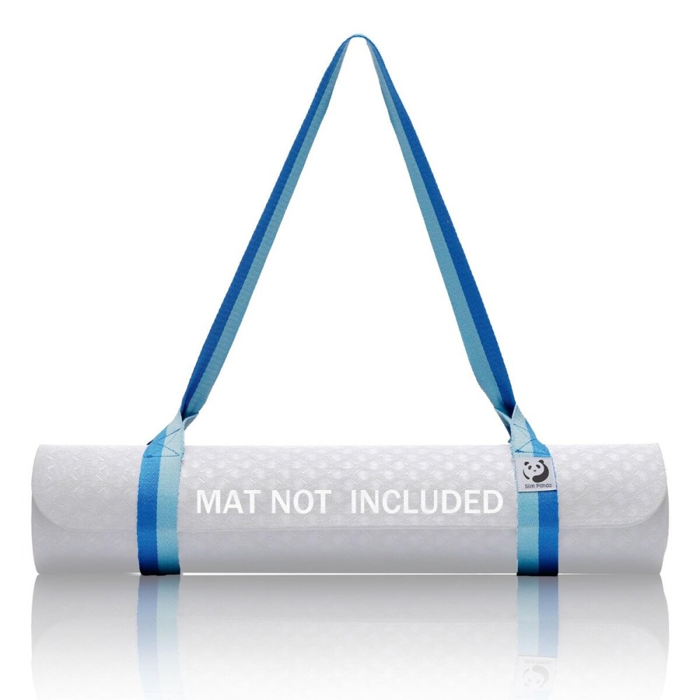 Slim Panda Yoga Mat Straps for Carrying, Adjustable Yoga Mat Carrier Sling Fits All Mats(Mat Not Included)(Ocean
