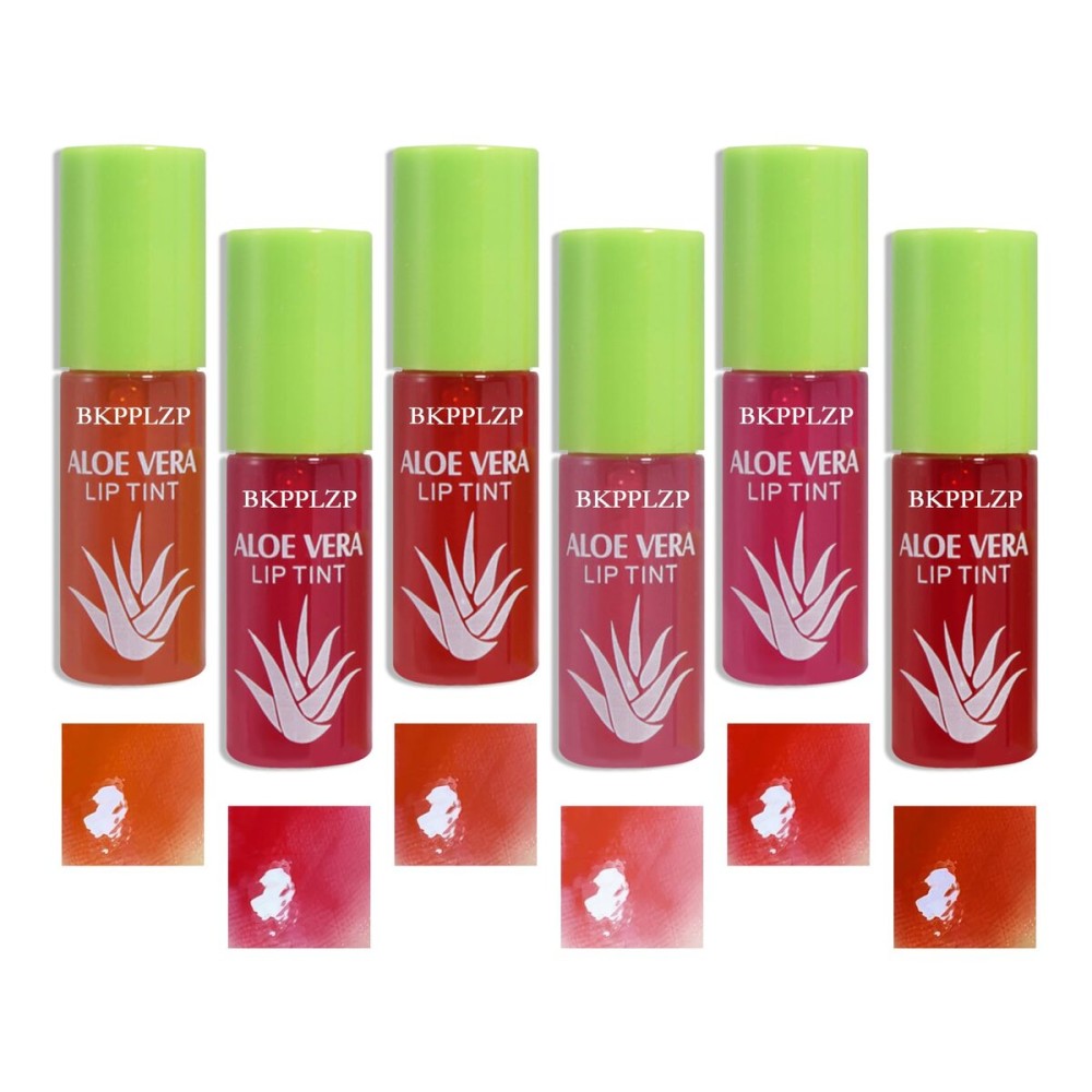 BKPPLZP 6 Pack Crystal Flower Jelly Lipstick,Magic Color Changing Lipstick,PH Clear Temperature Color Changing Lip Gloss,Lip Balm,Long Lasting Nourishing Moisturizing Lip Stick Set L