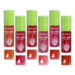 BKPPLZP 6 Pack Crystal Flower Jelly Lipstick,Magic Color Changing Lipstick,PH Clear Temperature Color Changing Lip Gloss,Lip Balm,Long Lasting Nourishing Moisturizing Lip Stick Set L