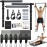 Pilates Bar Kit with Resistance Bands Latex Elastic, ALongSong Multifunctional Yoga Pilates Bar with Heavy-Duty Metal Adjustment Buckle for Home Gym Pilates Resistance Bar Kit for Full Body Workouts
