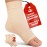 KEMFORD Ankle Compression Sleeve - 1-Pair, Plantar Fasciitis Braces - Open Toe Compression Socks for Swelling, Sprain, Neuropathy, Foot Arch Support for Men and Women - 20-30mmhg, 2XL, Beige