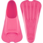 CAPAS Swim Training Fins Comfortable Silicone Lap Swimming Short Blade Floating Flippers with Mesh Bag for Kids Adult Men Women Build Leg Strength (Warm Pink, M (US Male 7.5-8.5 US Female 8.5-9.5))