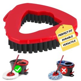 1 Pack Scrub Brush Replacement Head for O Cedar EasyWrin Spin Mop 1 Tank System, Spin Mop Replace Head Base, Shower Floor Scrubber, Hard Bristle Cleaning Brush for Bathroom Kitchen Wall Tile