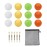 Bac-kitchen 12 Pack Foam Golf Practice Balls - Realistic Feel and Limited Flight Training Balls for Indoor or Outdoor (12 Multicolor)