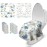 Blissful Diary 20 Pcs Toilet Seat Covers Disposable for Toddlers & Adults, Extra Large Waterproof, Portable Package for Travel, Kids Potty Training