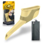Lewis N. Clark EllaPee Female Urination Device, Reusable + Portable Bathroom, Female Urinal for Hiking, Outdoor, and Camping Essentials, Made with Medical Grade Silicone, Khaki