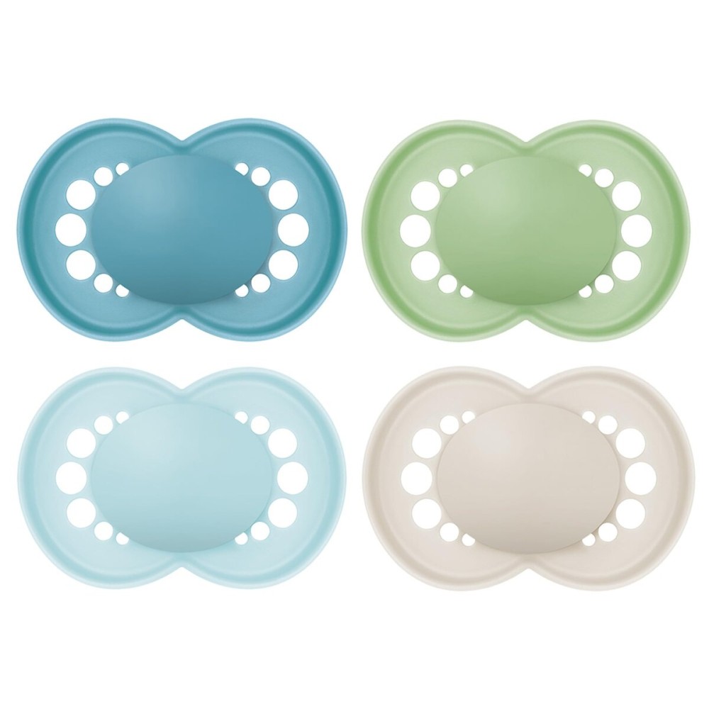 MAM Original Matte Pacifier, 1 sterilzing case, Baby Pacifier, Best Pacifiers for Breastfed Babies, 6-16 Months, Boy