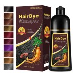 Yocisku Hair Dye, Hair Dye Shampoo for Women & Men, Color Shampoo Hair Dye 16.12 Fl Oz, Safe and Natural Champu Para Canas (Dark Coffee)