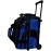 Pyramid Path Pro Deluxe Double Roller Bowling Bag (Black/Royal Blue)
