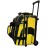 Pyramid Path Pro Deluxe Double Roller Bowling Bag (Black/Gold)