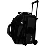 Pyramid Path Pro Deluxe Double Roller Bowling Bag (Black/Black)